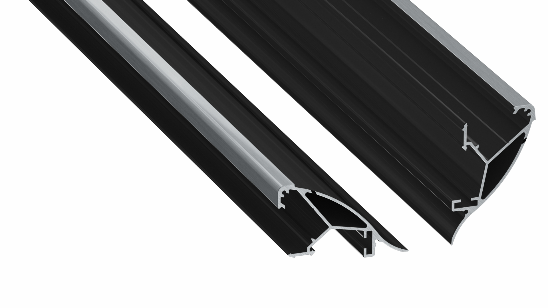 Lumines profile type Conva lacquered black, 4,15 m